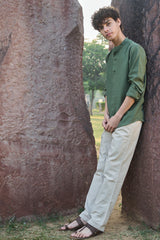 ASPEN : Handwoven Cotton Full Sleeve Shirt