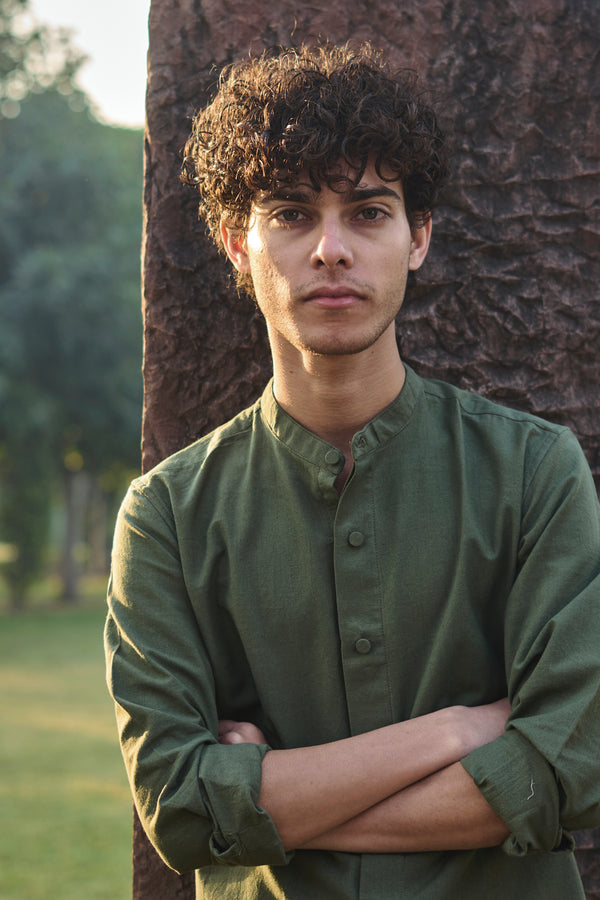 ASPEN : Handwoven Cotton Full Sleeve Shirt