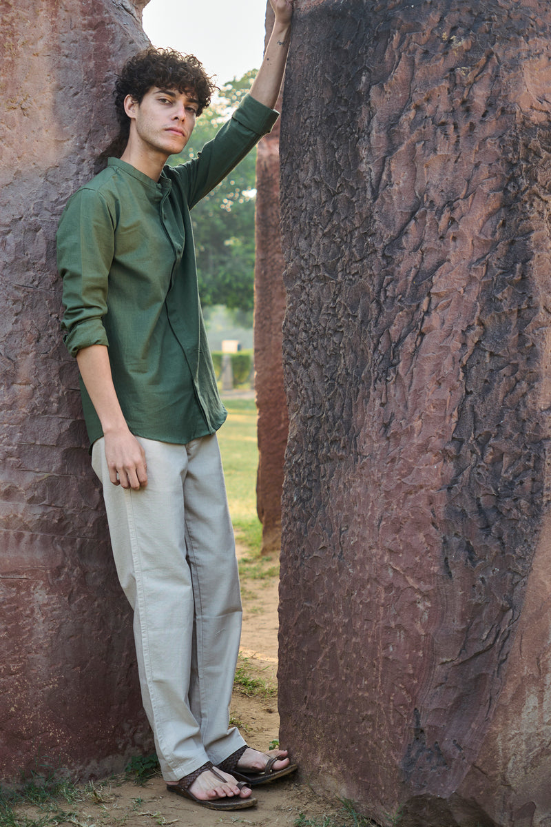 ASPEN : Handwoven Cotton Full Sleeve Shirt