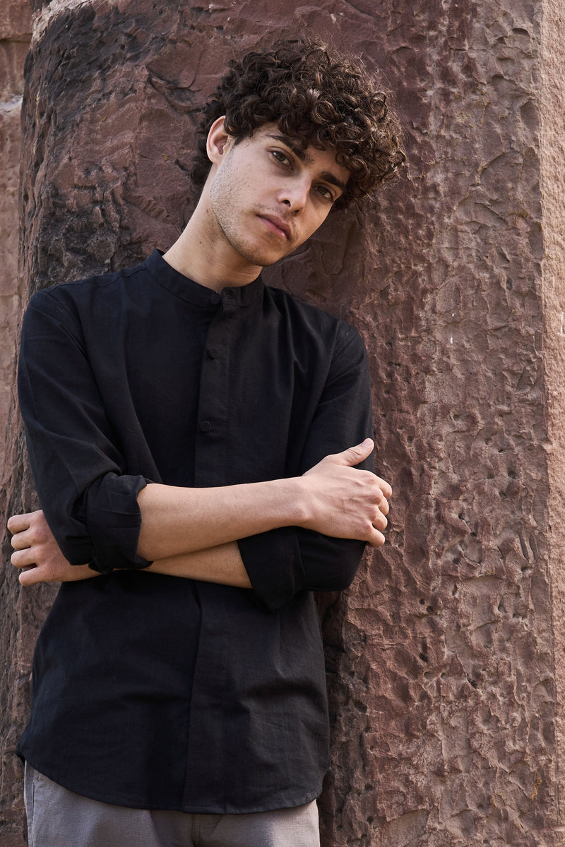 ATLAS : Handwoven Cotton Full Sleeve shirt