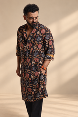 GULMOHAR : Blockprint Knee-Length Kurta