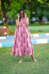 Zoya Ikat Pink relaxed dress