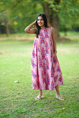 Zoya Ikat Pink relaxed dress