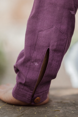 Dhun : Jamdani Wine color Knee-Length Kurta