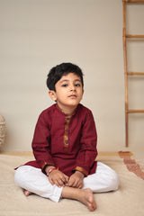 MINI BHOOMI Mangalgiri Knee-Length Kurta set