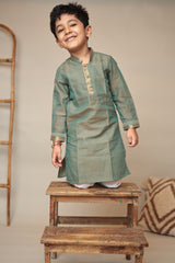 MINI VAANA Mangalgiri Knee-Length Kurta set