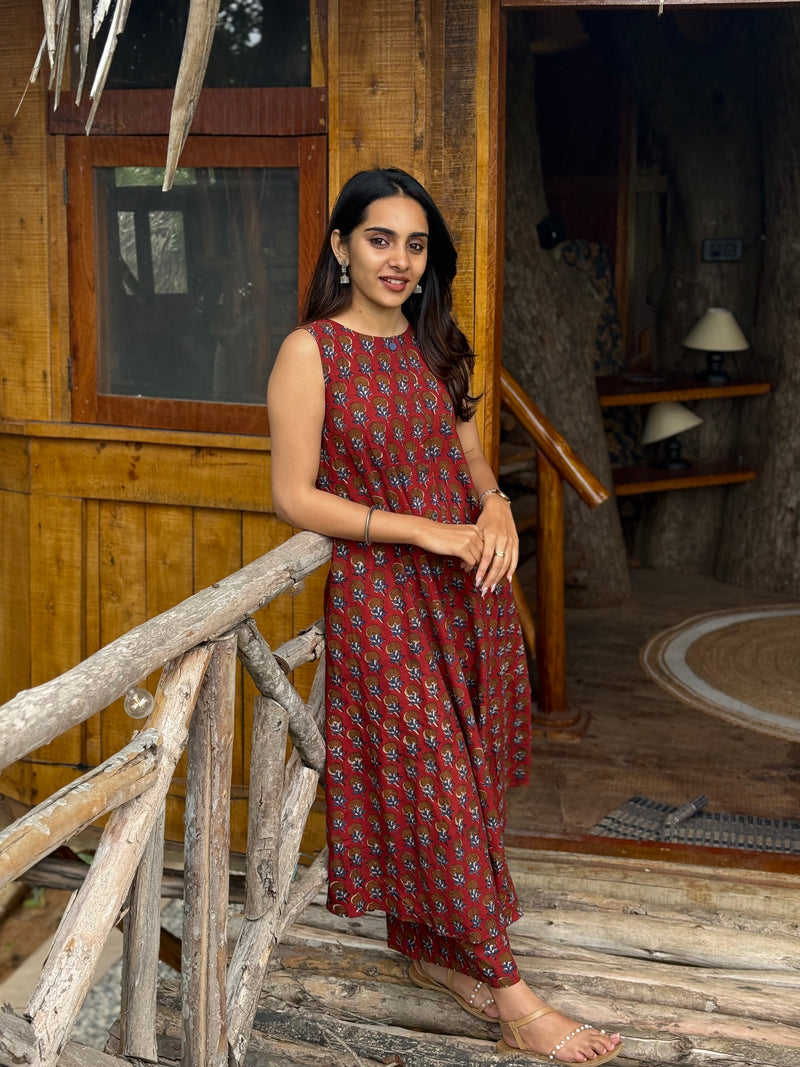 Chitra Hand Blockprinted Co-ord Set