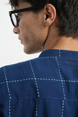 Neel - Indigo Dabu Blockprint shirt