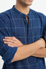 Jaal - Indigo Dabu Blockprint Kurta [PRE-ORDER ONLY]