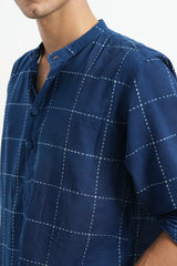 Jaal - Indigo Dabu Blockprint Kurta [PRE-ORDER ONLY]