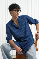 Jaal - Indigo Dabu Blockprint Kurta [PRE-ORDER ONLY]