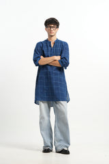 Jaal - Indigo Dabu Blockprint Kurta [PRE-ORDER ONLY]