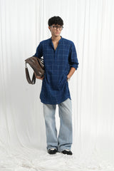 Jaal - Indigo Dabu Blockprint Kurta [PRE-ORDER ONLY]