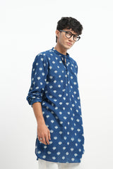 Kali - Indigo Dabu Blockprint Kurta [PRE-ORDER ONLY]