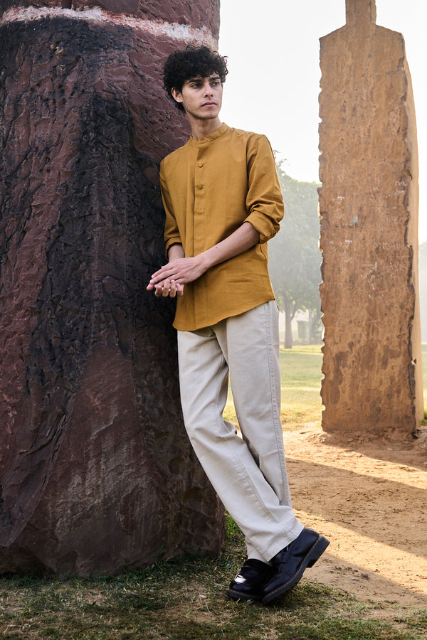 Meadow : Handwoven Cotton Full Sleeve Shirt