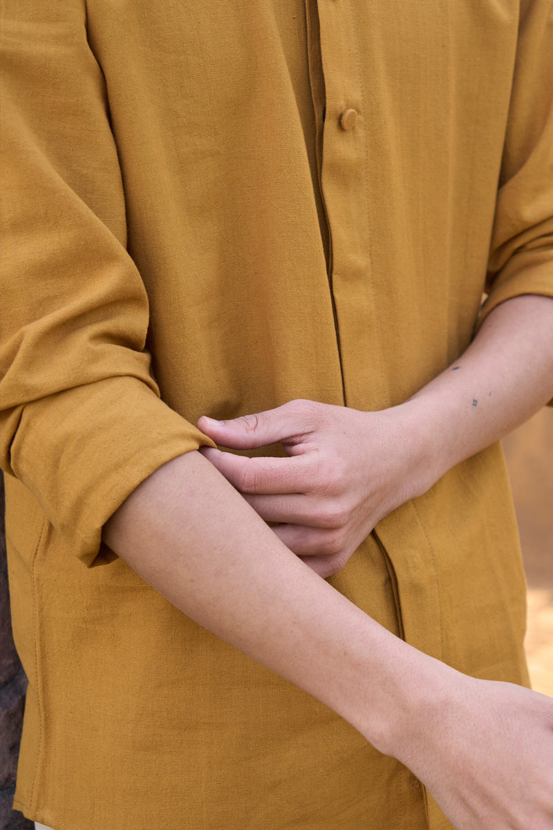 Meadow : Handwoven Cotton Full Sleeve Shirt