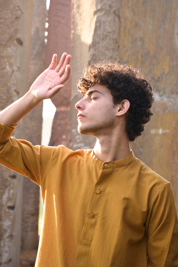 Meadow : Handwoven Cotton Full Sleeve Shirt