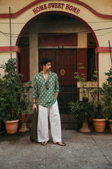 ABEER : Blockprint Short Kurta