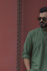 Sage Occasion Set :  Co-ord Set with Nehru Jacket