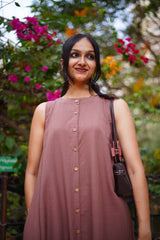 EVA : Muted Mauve Handwoven Cotton co-ord Set