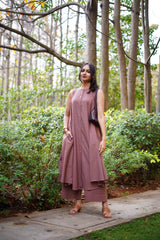 EVA : Muted Mauve Handwoven Cotton co-ord Set