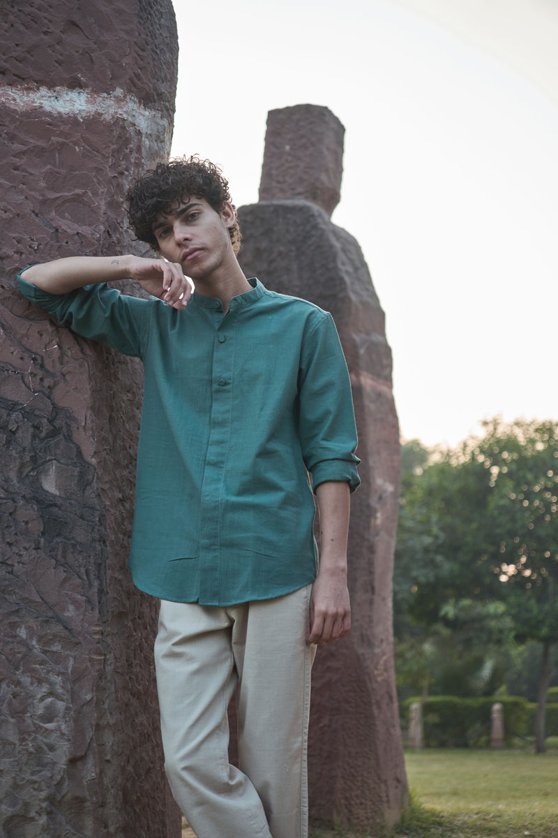 SIERRA : Handwoven Cotton Full Sleeve Shirt