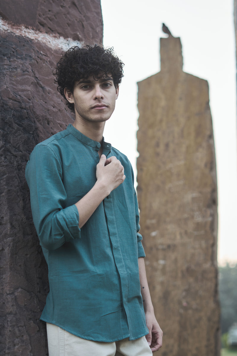 SIERRA : Handwoven Cotton Full Sleeve Shirt