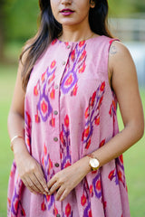 Zoya Ikat Pink relaxed dress