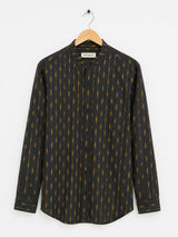 CINNAMON : Ikat Black Full-sleeve Shirt