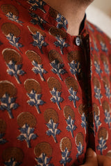 Astra : Blockprint Knee-Length Kurta