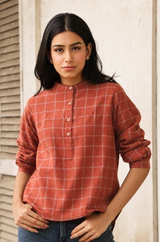 Beth Handwoven top