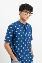 Gul - Indigo Dabu Blockprint Shirt