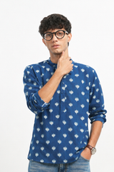 Gul - Indigo Dabu Blockprint Shirt