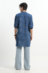 Leher - Indigo Dabu Blockprint Kurta [PRE-ORDER ONLY]