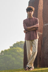 LUNA : Handwoven Cotton Full Sleeve Shirt