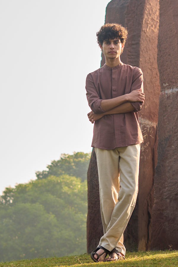 LUNA : Handwoven Cotton Full Sleeve Shirt