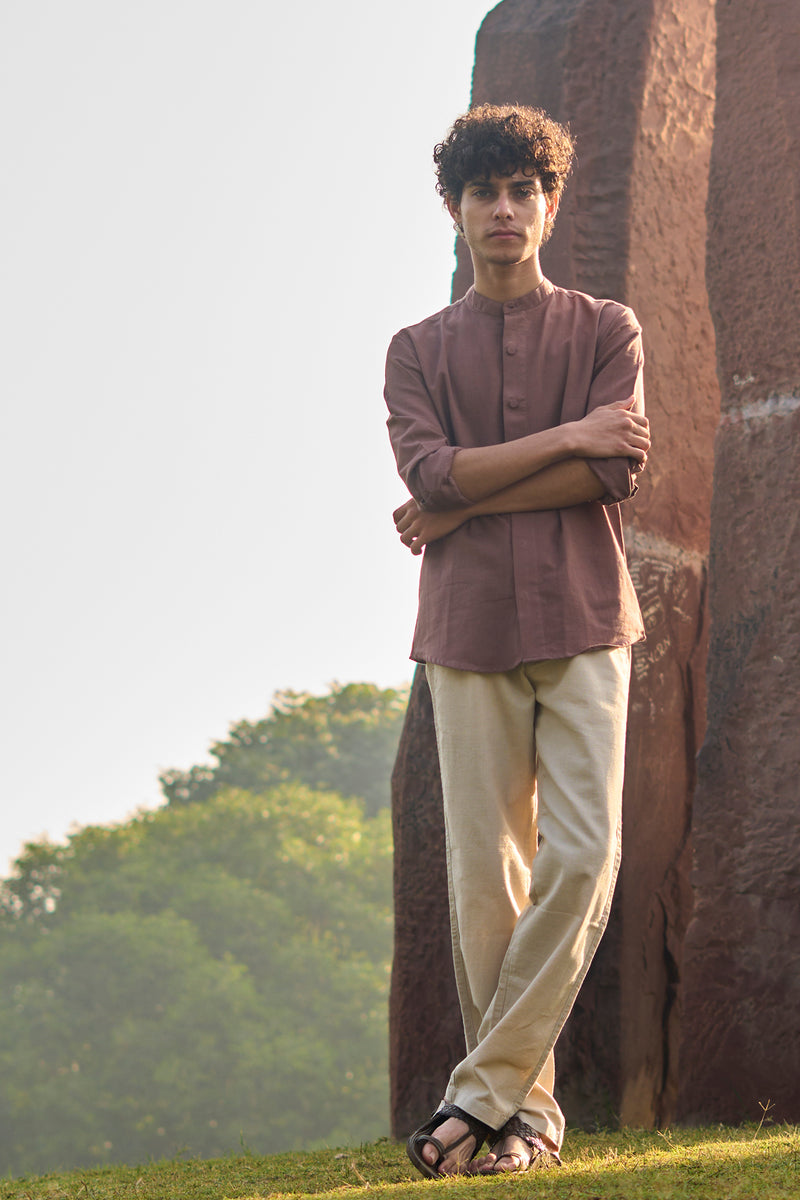 LUNA : Handwoven Cotton Full Sleeve Shirt