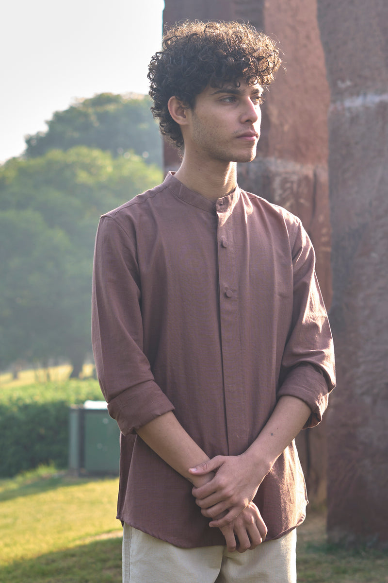 LUNA : Handwoven Cotton Full Sleeve Shirt