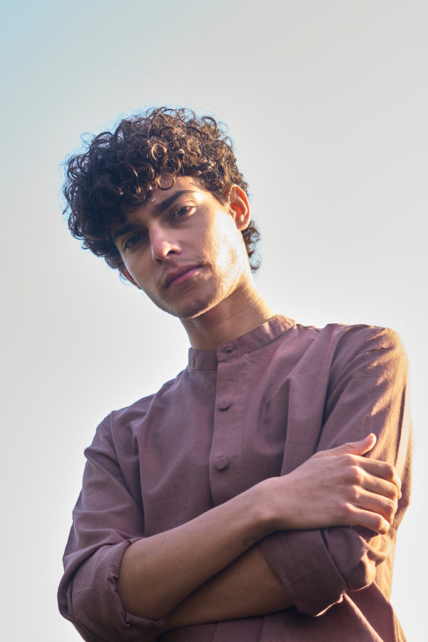 LUNA : Handwoven Cotton Full Sleeve Shirt