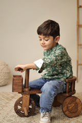 Mini Abeer : Floral Blockprint Short Kurta