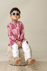 Mini Rasa : Ikat Knee length Kurta set