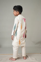 MINI RANG : Ikat Knee length Kurta set