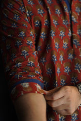 Rudra : Blockprint Short Kurta