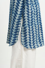 Sama - Indigo Dabu Blockprint Kurta [PRE-ORDER ONLY]