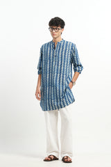 Sama - Indigo Dabu Blockprint Kurta [PRE-ORDER ONLY]