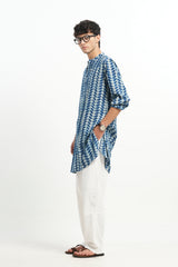 Sama - Indigo Dabu Blockprint Kurta [PRE-ORDER ONLY]
