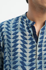 Taal - Indigo Dabu Blockprint Shirt