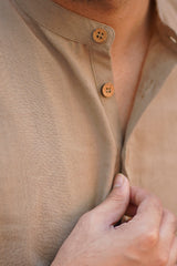 SAND : Sand Handwoven Cotton Kurta Set