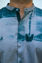 Fuji : Tie & Dye Grey Full-sleeve Shirt